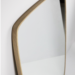 specchiere dal design nordico con profilo in rovere massiccio naturale oliato  