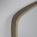 specchiera dal design nordico con bordo sottile in legno massello di rovere 