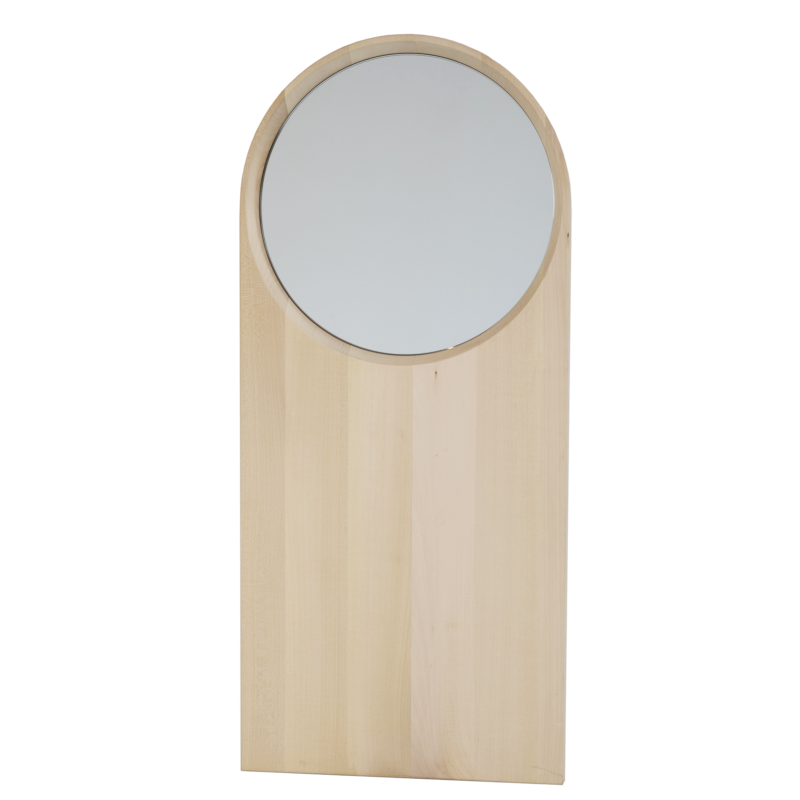 Specchio in legno massello dal design moderno 